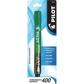 Pilot Marcador Permanente Sca400, Tinta Color Verde, Punta Cincelada, Blíster Con Una Pieza