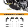 RI Black Driver Floor Board Relocation Brackets For Harley Road