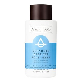 frank body Gel De Ducha Con Ceramidas | Hidrata Profundamente Y Calma La Piel Seca E Irritada | Con Ceramidas, Pantenol Y Aceite De Jojoba | Vegano Y Sin Crueldad Animal | Aroma A Melocotón | 250