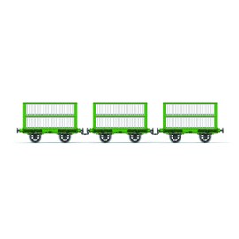 Hornby Wagons - R60165 L&MR Sheep Wagon Pack - Era 1 Train Toy, 00 Gauge Wagons & Freight for Train Set, Models for Adults - 1:76 Scale Model Gift