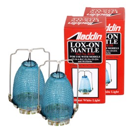 Aladdin Lox-on R150 Oil Lamp Mantle for Brighter and Cleaner Light Equal to 40W Bulb, Set of 2