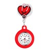 Lancardo Clip On Nurse Watch: Retractable Quartz Silicone Cover Cartoon