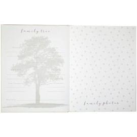 C.R. Gibson Little Moon First 5 Years Gender Neutral Baby Memory Book, 8.75" W x 11.3" L with 48 Guided Pages, Multicolor