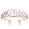 SZHUIHER 26th Birthday Sash and Tiara, Rose Gold Birthday Sash,
