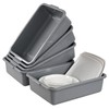 Fabnati 5-Pack 8 L Commercial Bus Box Tub, Small Dish