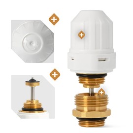 Distributor Thermostat Pin Valve 1/2 Inch M30 x 1.5 Central Underfloor Heating Temperature Control Brass Polypropylene