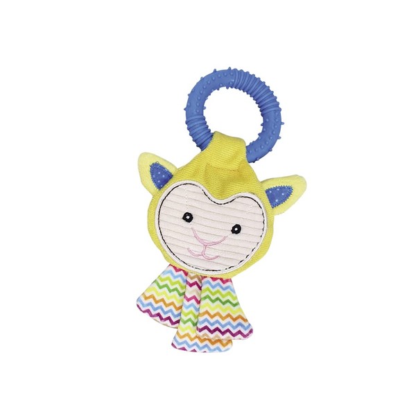 Nobby Plush Sheep with Solid Rubber Ring, 22 cm, 1