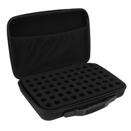 Alcohol Ink Storage Case and Paint Carry Case, Fits up to 60 Bottles, with Foam Insert, Hard Storage Box, for Ink and Paints, 12.6 x 8.7 x