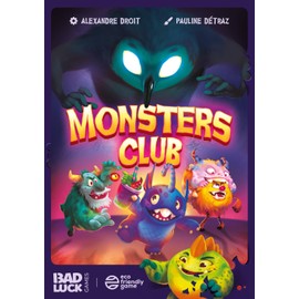 BAD LUCK GAMES - Monsters Club - Board Game - Card Game - Family, Friends and Children Game from 7 Years - 2 to 4 Players - 15 Min - Multilingual