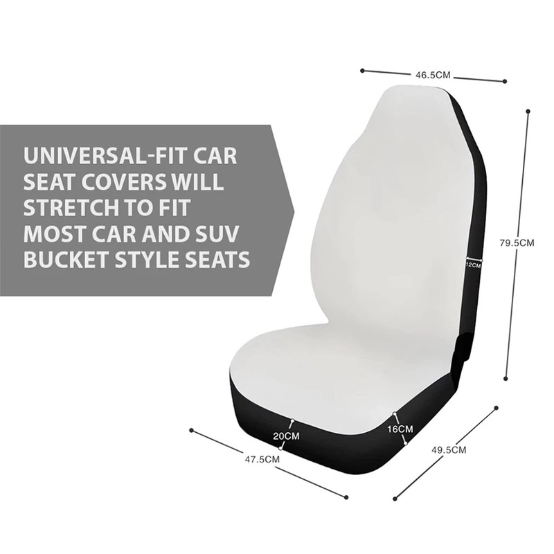 SEANATIVE American Flag Car Seat Cover Full Set Polyester Automotive