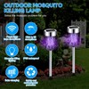Qualirey 4 Pack Solar Bug Zapper Outdoor Mosquito Waterproof LED