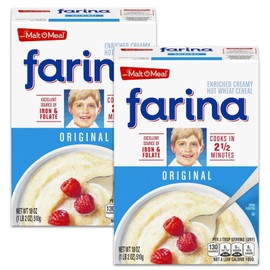 Farina Mills Fortified Farina Creamy Hot Wheat Cereal 28 oz (Packaging May Vary) (Pack of 2)