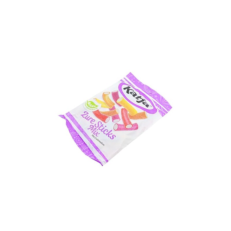 Katja Mixed Fruit Flavored Sour Sticks 8.8 Ounce Bag (Pack