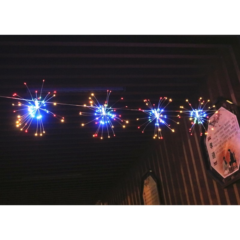 Dreamworth Remote Firework Copper Wire Lights, 10 Connection Total 600