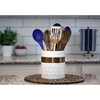 Home Acre Designs Kitchen Utensil Holder - Large Ceramic Farmhouse
