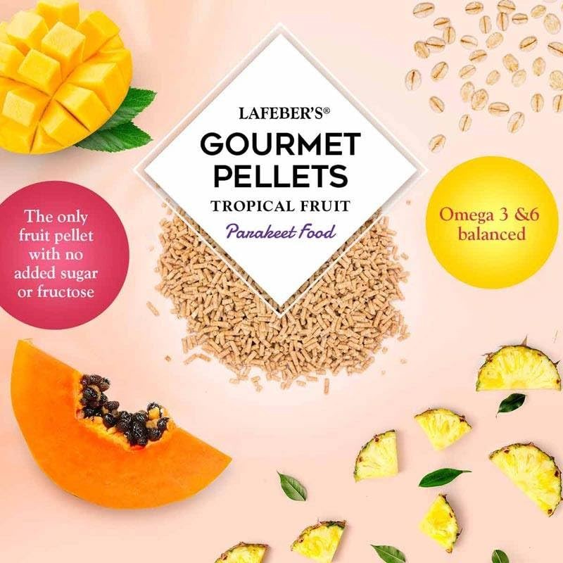 Tropical Fruit Gourmet Pellets Parakeet 1.8kg - Lafeber's