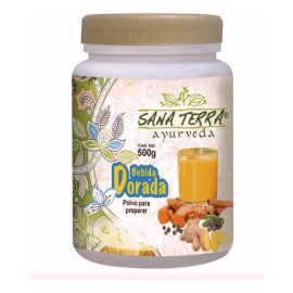 Golden Milk Leche Dorada Vegana, Cúrcuma Y Jengibre 500g