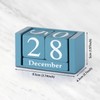 Obling Desk Calendar Wooden Manual Conversion Durable Chic Accessory for