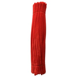 100pcs Pipe Cleaners, Chenille Stems for DIY (Red)