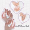 Sun&Beam Nails Handmade Nail Tip, Medium, Long, Coffin Ballerina, Skin