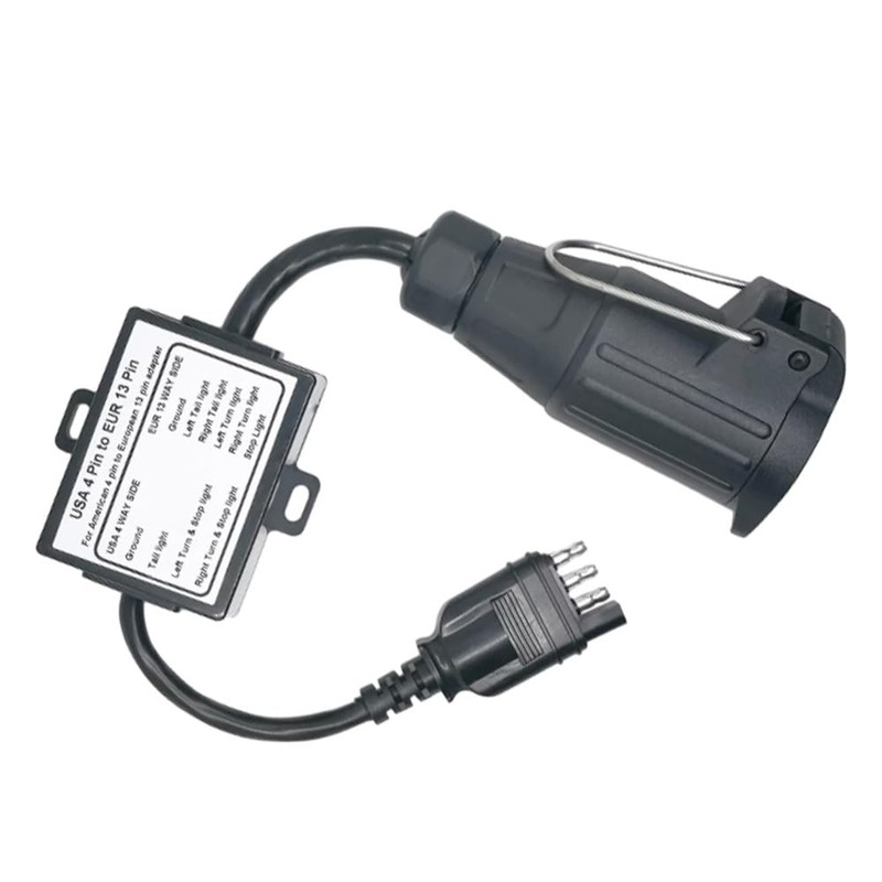 MACHSWON Trailer Adapter, 12V US to EU Trailer Light Converter