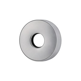 BathAce Shower Arm Flange, Stainless Steel Replacement Wall Split Flange/Escutcheon Plate Floor for Universal Standard Shower Head Arm Pipe (Round-Non Split, Chrome Finish)