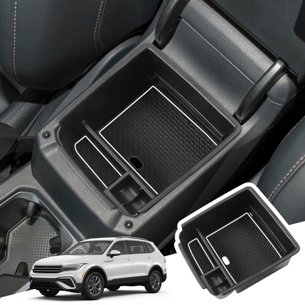 BIBIBO Storage Box for VW Tiguan 2 MK2 2017-2023, Centre