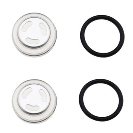 2 Sets 18 mm Sight Glass Seal, Sight Glass Seal for Motorcycle, Motorcycle Seals and Washers for Brake Pump Brake Master Cylinder Reservoir Motorcycle (2 Sets)