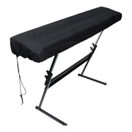 ENN LLC Electronic Piano Cover, Dustproof, Adjustable, Breathable, Lightweight, Black (Fits 88 Keys)
