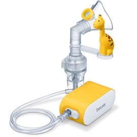 Beurer Beurer IH58UK Kids Compact Nebuliser | for colds, Asthma, and Respiratory Problems | Quiet Inhaler Using Compressed air Technology | Electric Inhaler with Playful Giraffe to Help Relax Children