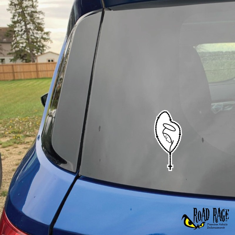 Bad Fish Custom Decals - 2 Pack Virgin Mary in