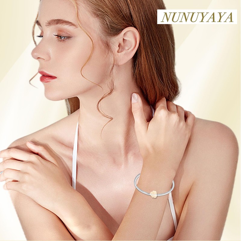 NUNUYAYA Women's Charm Pendant for Bracelet 925 Sterling Silver Love