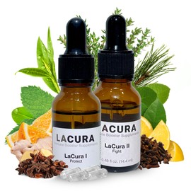Lacura Immunity & Respiratory Essential Oil Set - Natural Defense Blend with Pine, Oregano & Tea Tree - Essential Oils for Aromatherapy & Immune Support - 14.4ml