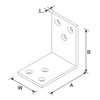DAIDOHANT (DAIDOHANT) (Reinforcement Hardware) Black Wide Metal Bracket L-shaped [Iron]