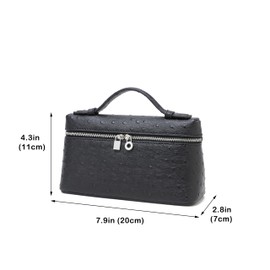 Small Crossbody Bags for Women L19 Designer Top Handle Purses and Handbags Luxury Leather Trendy Shoulder Bag(Black)