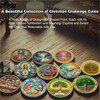 RYUKENLM Growing in Faith Christian Challenge Coin Colossians 2:6-7 Bible