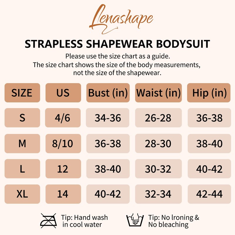 Lenashape - Body sin tirantes para mujer, diseño triangular con