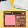 Vet Nurse Gifts for Women, Wooden Sticky Note Pad Holder