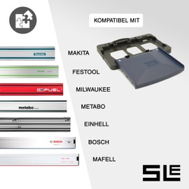 SLE Professional Guide Rail Adapter for Bosch GST 12V-70 Jigsaw Adapter for Makita/Festool/Bosch/Mafell/Einhell/Milwaukee/Metabo Guide Rail
