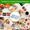 20 Sets Reusable Snack Pack Containers, Double Compartment Snack Containers