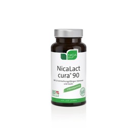 NICApur NicaLact cura 90 I with 10 reproductive bacterial strains in high concentration, pure substance without additives, 90 capsules