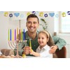 The Dreidel Company 2 Pack Multicolor Hanukkah Candles Menorah Candles