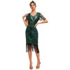 YENMILL 1920s Gatsby Inspired Sequin Beads Fringe Flapper Cocktail Roarings