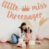 Little Miss Threenager Banner, decoración de cumpleaños de princesa, decoración