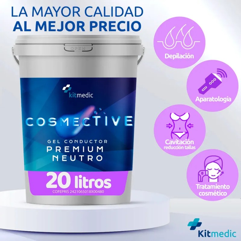 Gel para cuerpo Kitmedicsa Gel Conductor Gel Conductor Neutro en