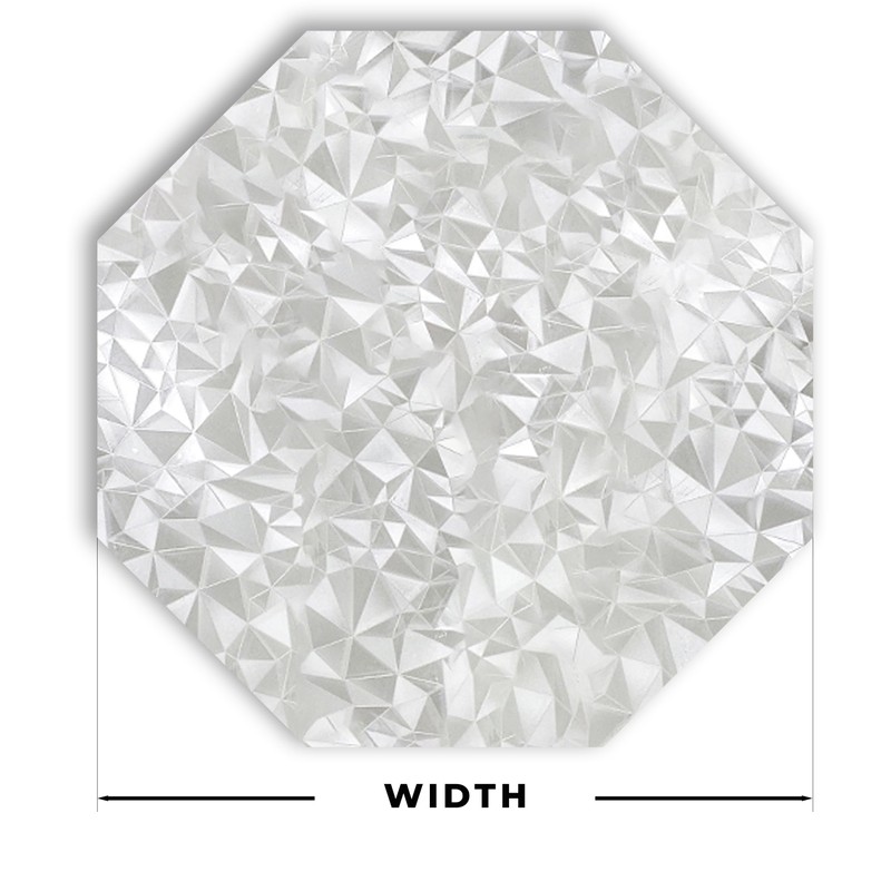 Autotech Park Precut Pattern Texture Octagon Window Film Shade, Self