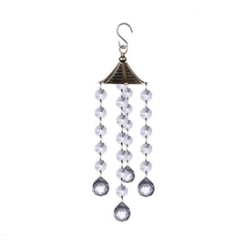 DMtse Feng Shui Chandelier Wind Chimes Crystal Ball Hanging Suncatcher Pendant Hanger for Window Curtains Home Garden Decoration DIY Ornament Gifts