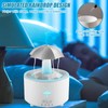 LEKEFETO Rotierender Regenwolken Luftbefeuchter mit 7-Farben LED - 300ml Regenschirm