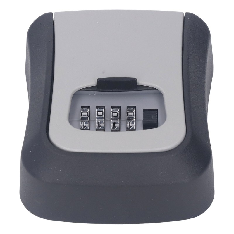 Key Lock Box Curved Aluminum Alloy Large Size Grey Wall
