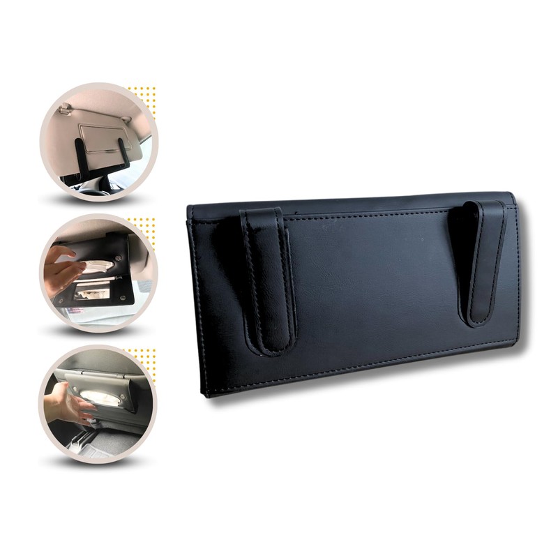 TROFF TISSUE HOLDER CASE for CAR (BLACK)